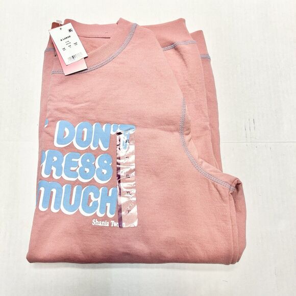 Shania Twain XL Sweatshirt Pink That Don't Impress Me Much Graphic Tour NEW - Picture 2 of 6